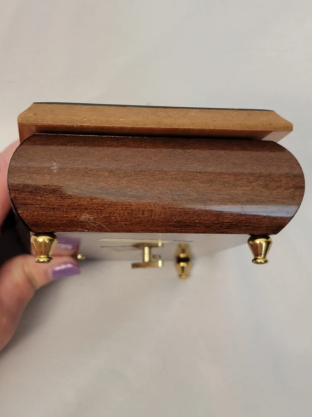 Intarsitalia Made In Italy Wooden Floral Music/Jewelry Box